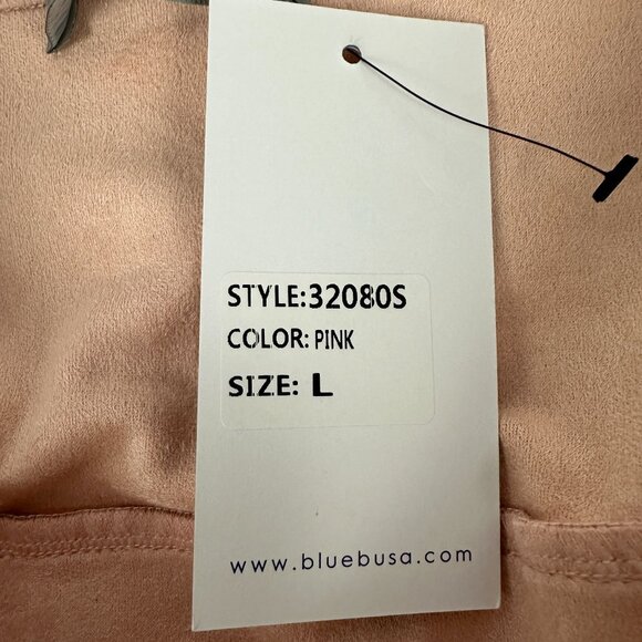 Blue b. Collection Womens Pink Feathered Mini Skirt Polyester & Spandex Size L - Picture 5 of 6